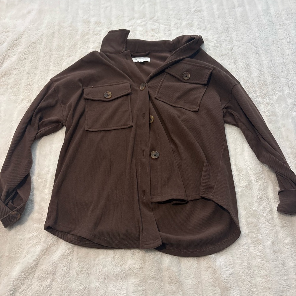 Hippie Rose Chocolate Corduroy Jacket